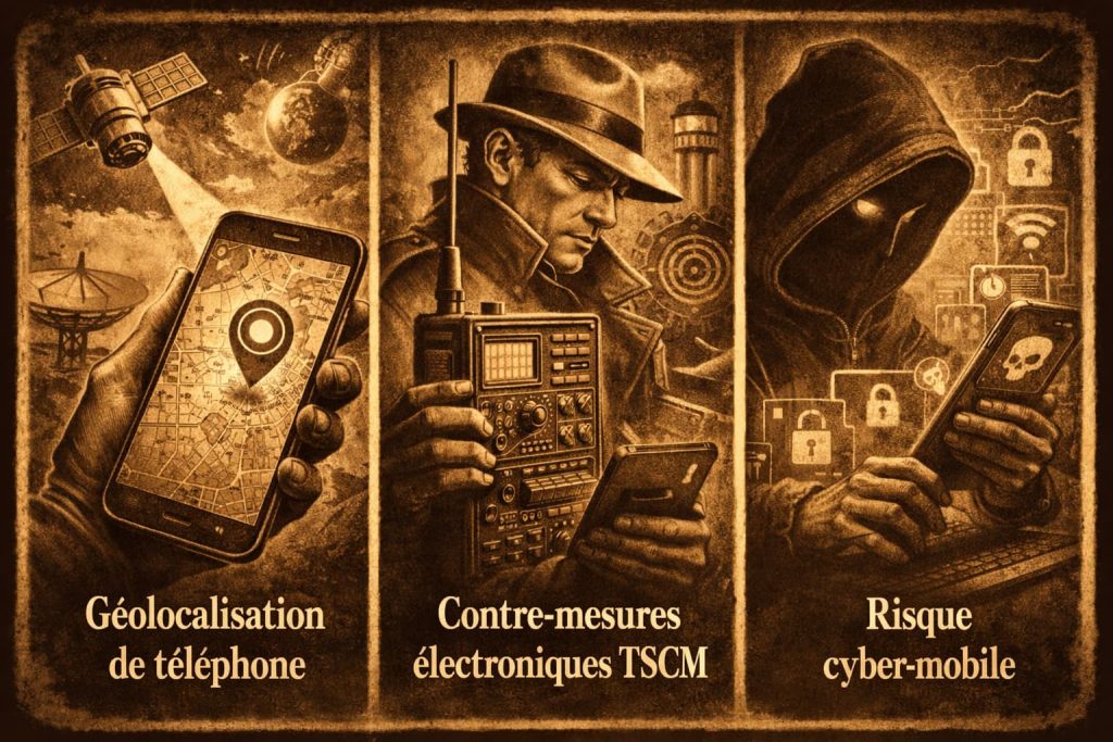 Enquêtes spéciales avec Détective Privé Luxembourg - Géolocalisation de téléphone mobile - Contre-mesures électroniques TSCM -.Risque cyber-mobile