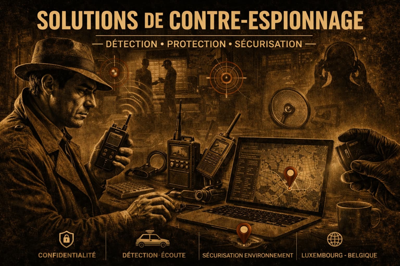 Contre espionnage Luxembourg détection micros GPS espion TSCM