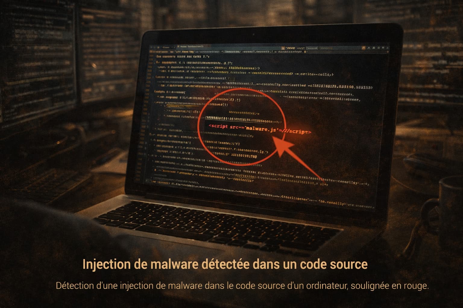Détection d’injection de malware dans un code source – analyse informatique et cybersécurité par détective privé Luxembourg
