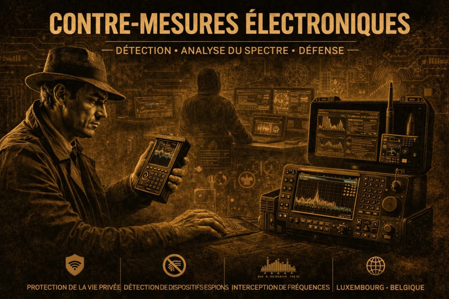 Contre-mesures électroniques TSCM Luxembourg – détection de micros espions et dispositifs d’écoute