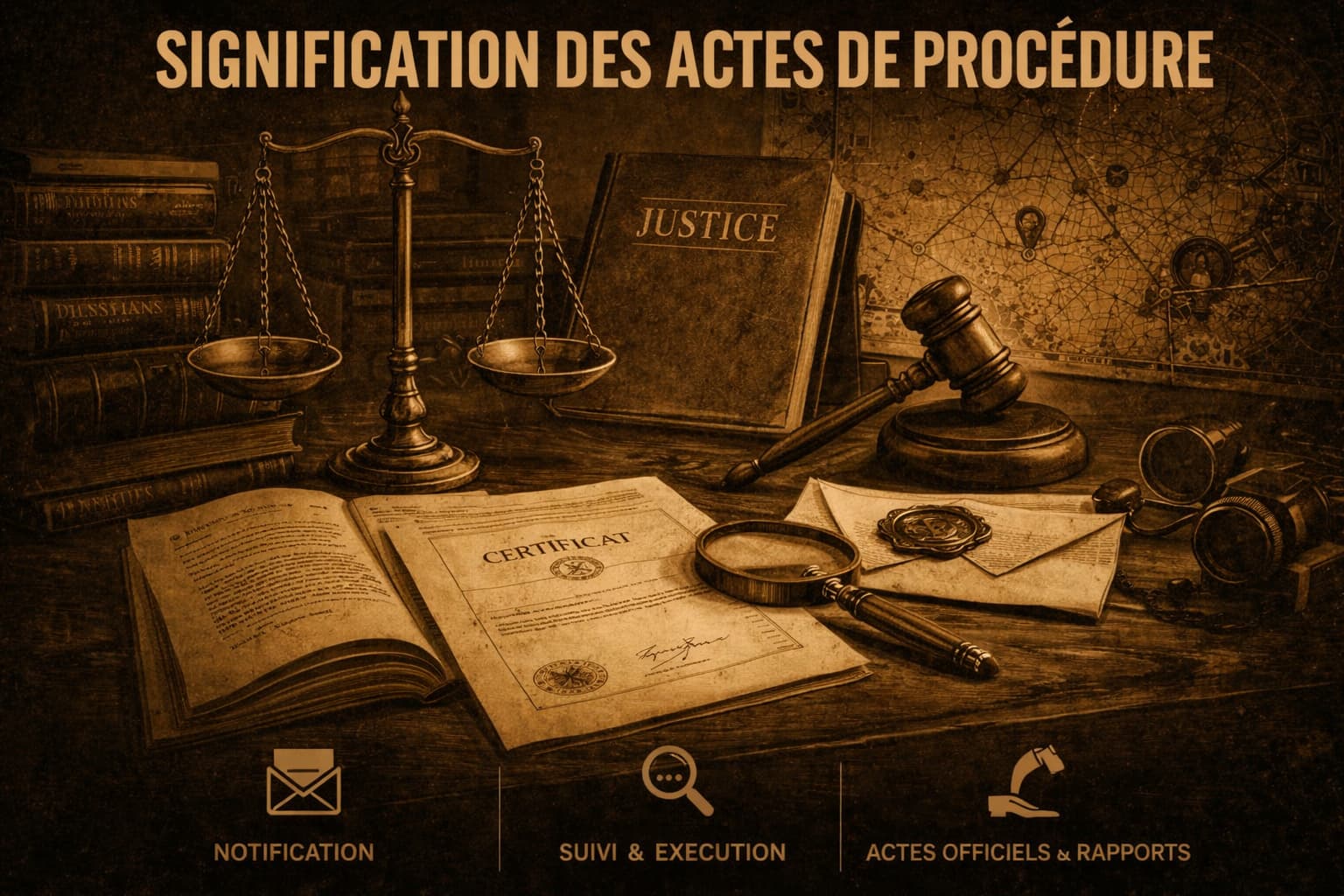 Signification des actes de procédure – documents juridiques et justice au Luxembourg