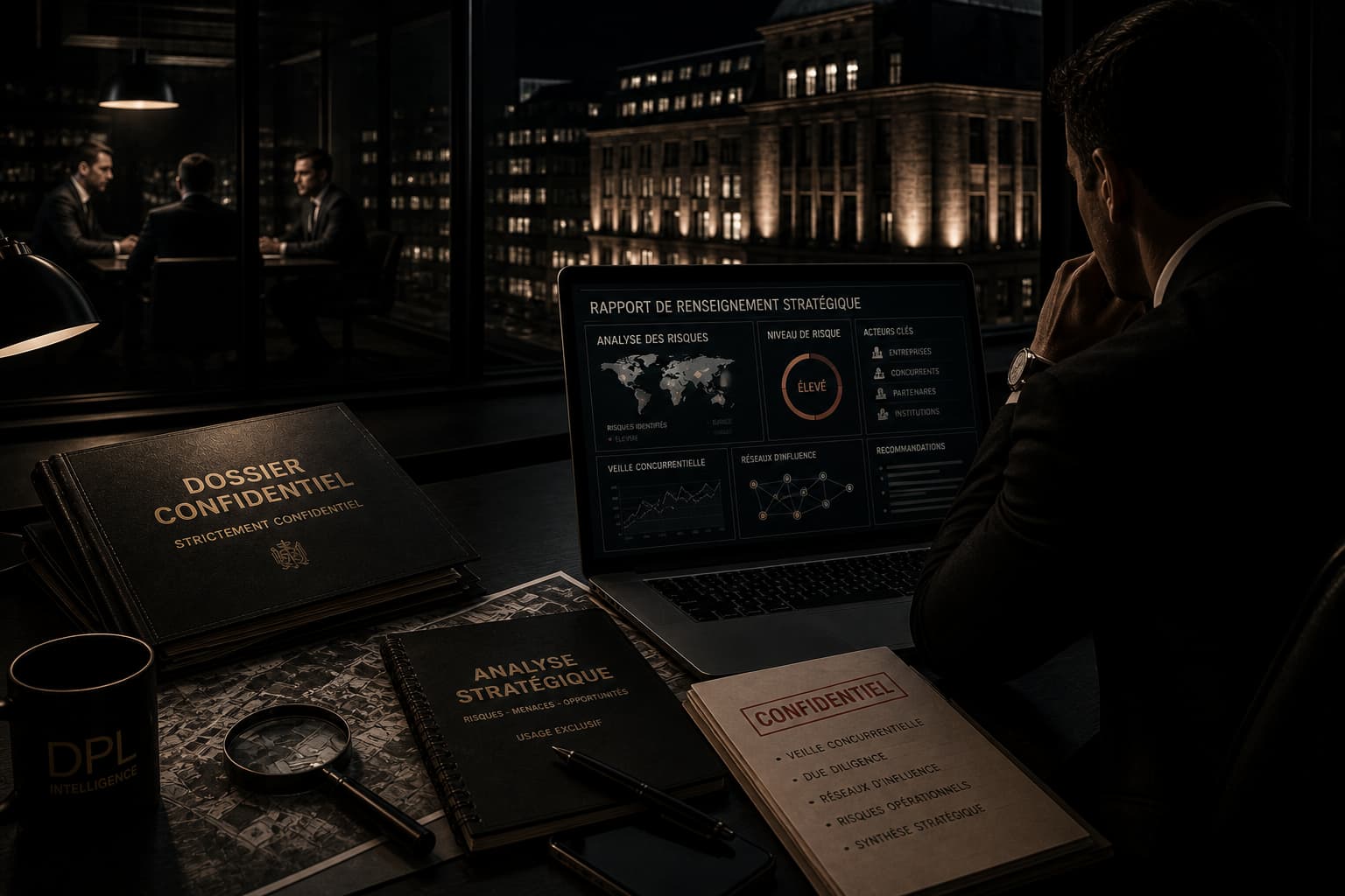 Renseignement stratégique Luxembourg analyse des risques entreprise surveillance économique discrète