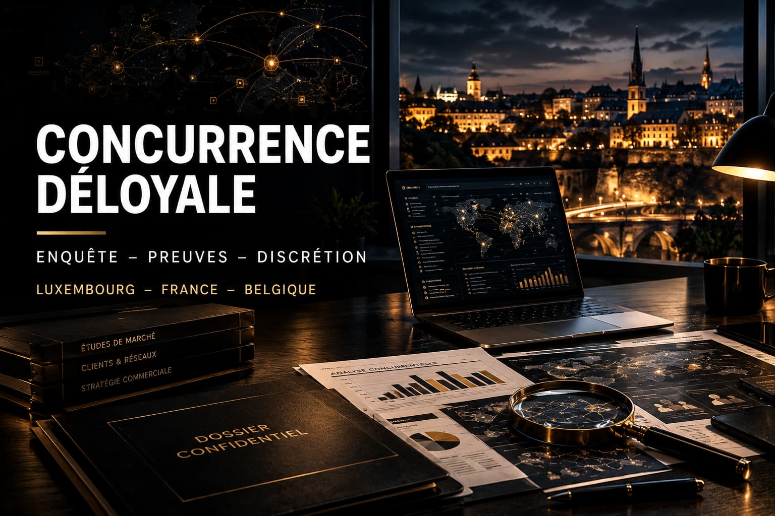 Enquête de concurrence déloyale au Luxembourg, en France et en Belgique